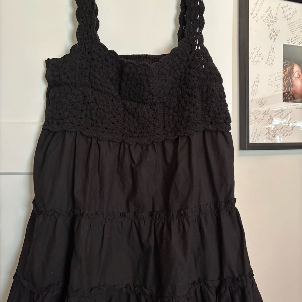 Black Crochet Dress by ASOS